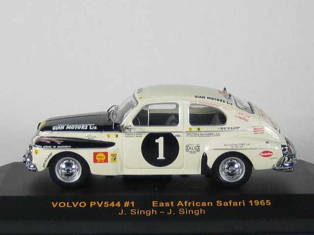 Volvo PV544, East African Safari 1965, J.Singh, no.1