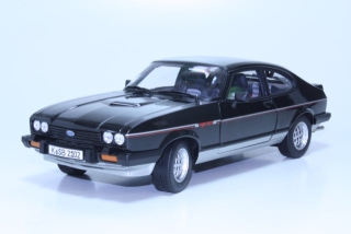 Ford Capri Mk3 2.8 Injection 1983, musta/hopea