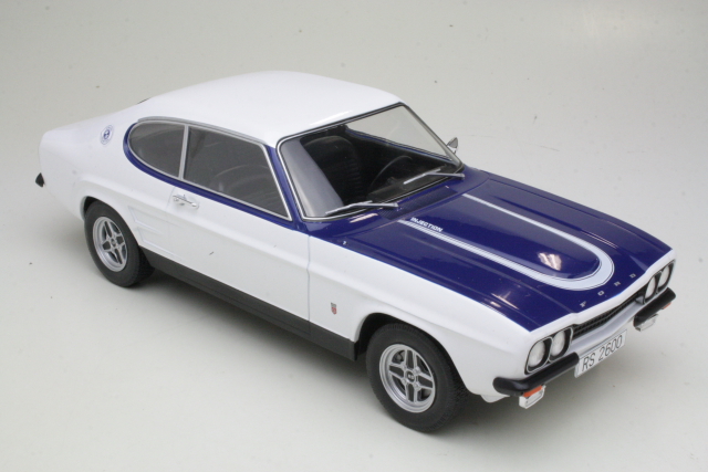 Ford Capri Mk1 RS2600 1973, white/blue