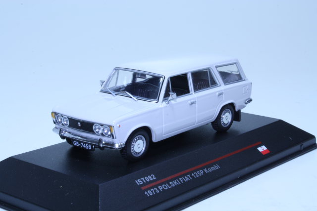 Polski Fiat 125P Kombi 1973, vaaleanharmaa