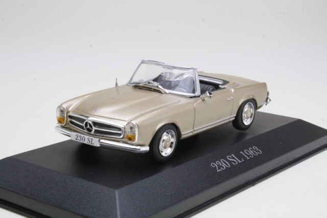 Mercedes 230 SL 1963, ruskea - Sulje napsauttamalla kuva