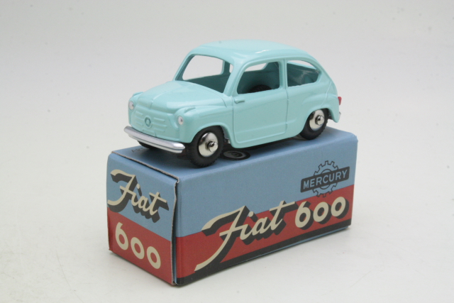 Fiat 600 Berlina 1955, light blue - Click Image to Close