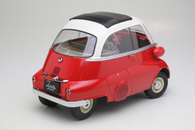 BMW Isetta 1959, punainen/valkoinen - Sulje napsauttamalla kuva