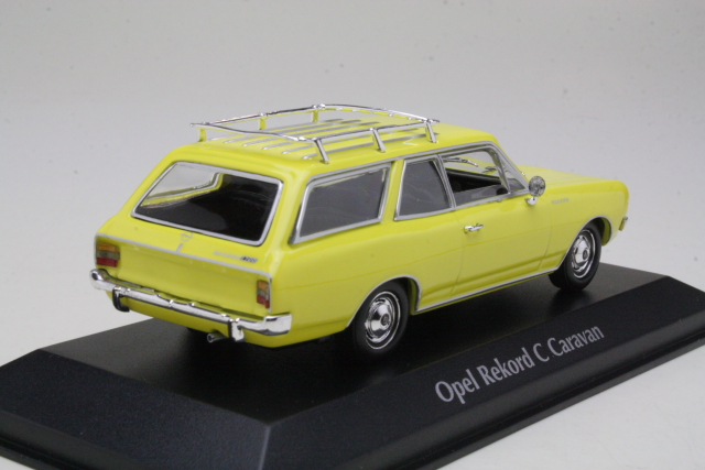 Opel Rekord C Caravan 1969, keltainen - Sulje napsauttamalla kuva