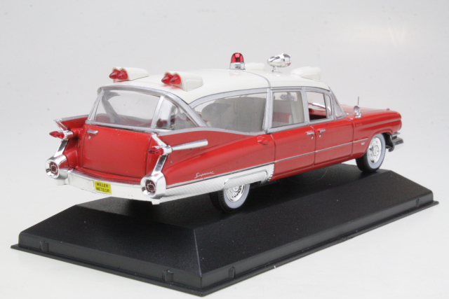 Cadillac Superior Miller Meteor Ambulance 1959, punainen - Sulje napsauttamalla kuva