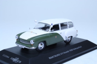 Wartburg 311 Kombi 1959 Volkspolizei, vihreä/valkoinen