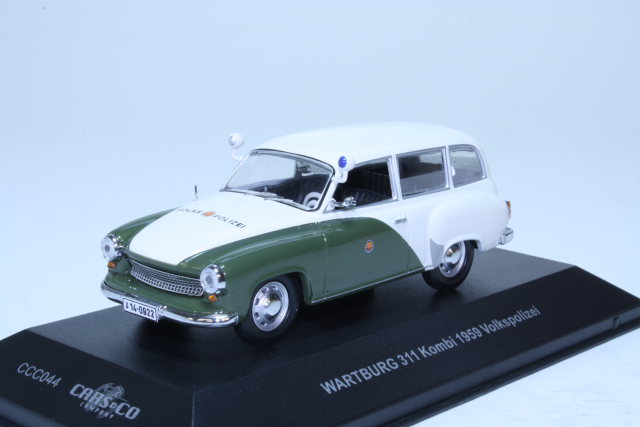 Wartburg 311 Kombi 1959 Volkspolizei, vihreä/valkoinen