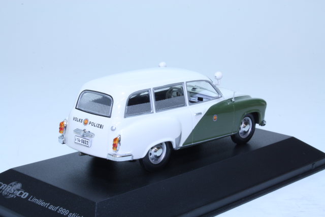 Wartburg 311 Kombi 1959 Volkspolizei, vihreä/valkoinen