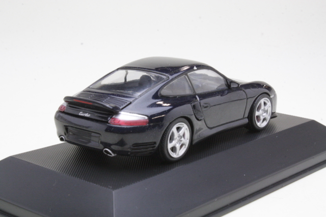 Porsche 911 Turbo 2000, tummansininen - Sulje napsauttamalla kuva