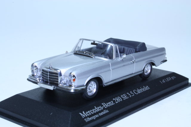 Mercedes 280SE (w111) 3.5 Cabriolet 1970, hopea - Sulje napsauttamalla kuva