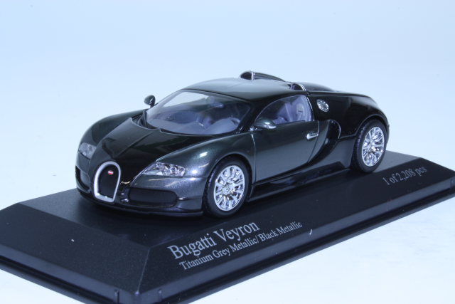 Bugatti Veyron 2009, musta/harmaa