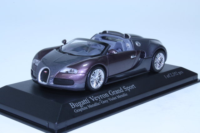 Bugatti Veyron Grand Sport 2009, harmaa/violetti
