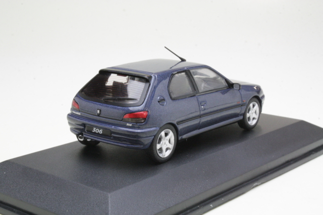 Peugeot 306 S16 1994, tummansininen - Sulje napsauttamalla kuva