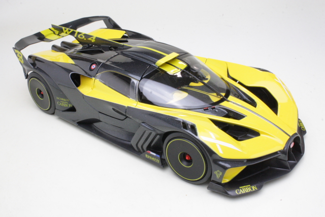 Bugatti Bolide W16 8.0 Four-Turbo 1850hp 2020, keltainen/musta