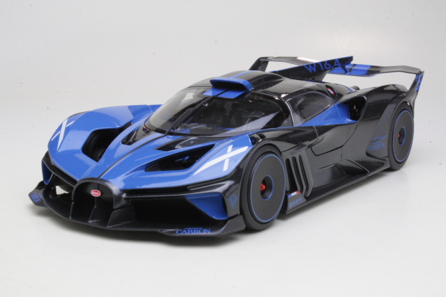 Bugatti Bolide W16 8.0 Four-Turbo 1850hp 2020, blue/black