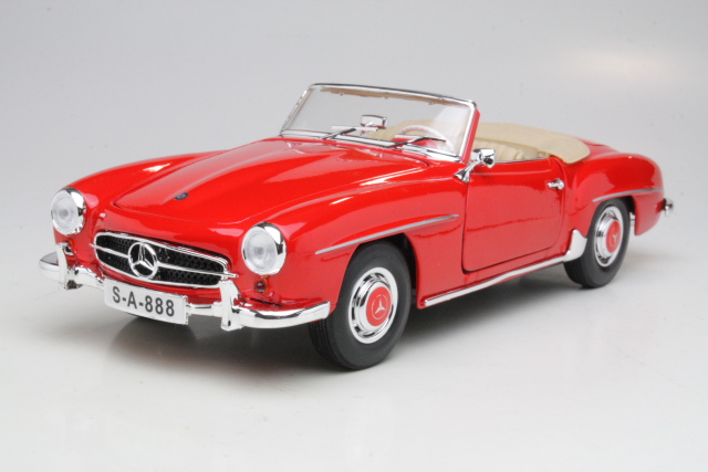 Mercedes 190SL (w121) Cabriolet 1955, red