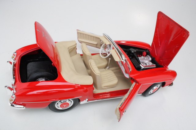 Mercedes 190SL (w121) Cabriolet 1955, red