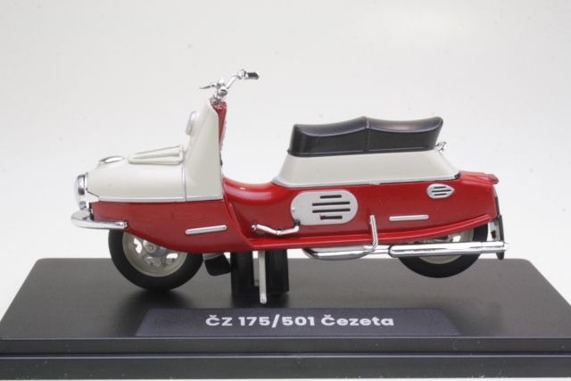 CZ 175/501 Cezeta 1958, dark red/beige