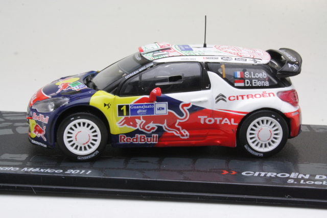 Citroen DS3 WRC, Mexico 2011, S.Loeb, no.1 - Sulje napsauttamalla kuva