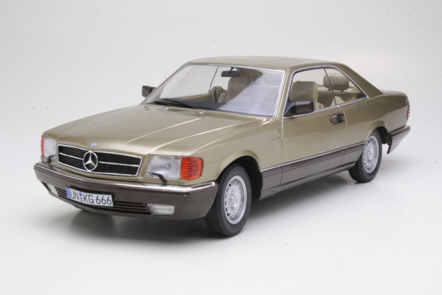 Mercedes 500 SEC (c126) 1987, gold