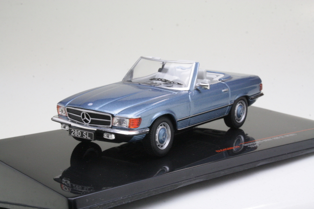 Mercedes 280SL (R107) 1979, vaaleansininen - Sulje napsauttamalla kuva