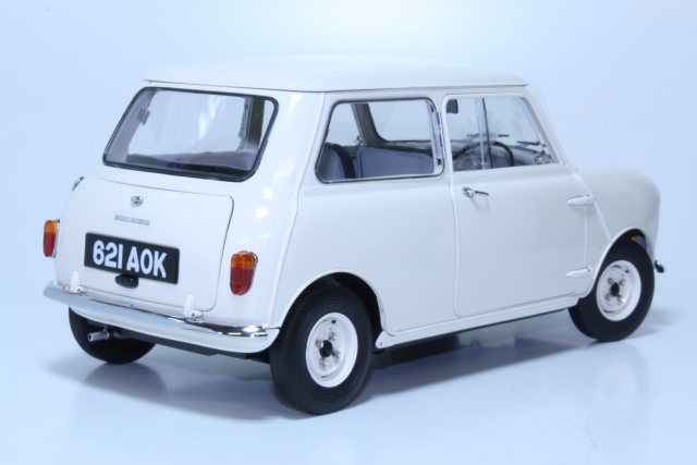 Morris Mini Minor 1959, valkoinen 1:12 - Sulje napsauttamalla kuva