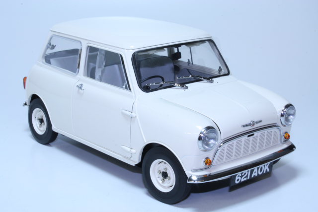 Morris Mini Minor 1959, valkoinen 1:12 - Sulje napsauttamalla kuva