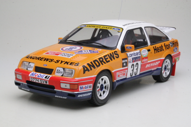 Ford Sierra RS Cosworth, RAC 1989, R.Brookes, no.33 - Sulje napsauttamalla kuva