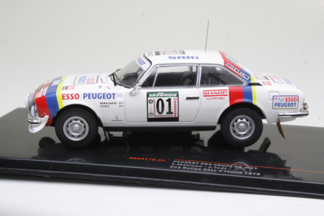 Peugeot 504 Coupe V6, Cote d Ivoire 1978, T.Mäkinen, no.1