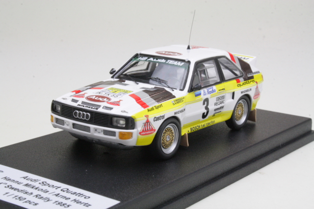 Audi Sport Quattro, Sweden 1985, H.Mikkola, no.3