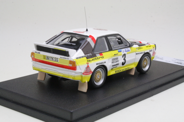 Audi Sport Quattro, Sweden 1985, H.Mikkola, no.3