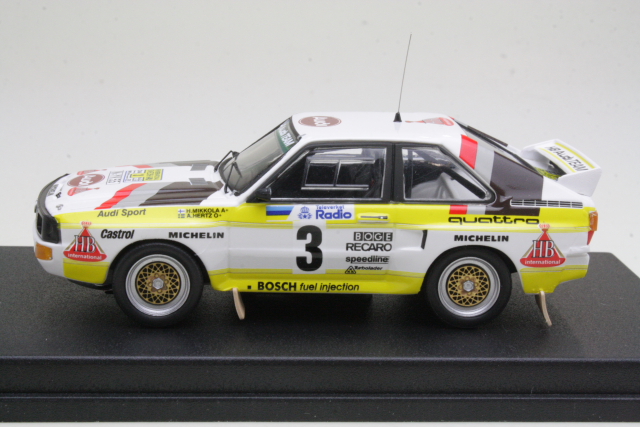 Audi Sport Quattro, Sweden 1985, H.Mikkola, no.3