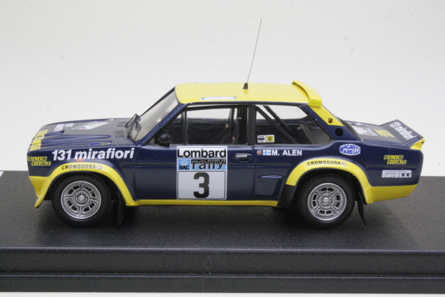 Fiat 131 Abarth, RAC 1976, M.Alen, no.3