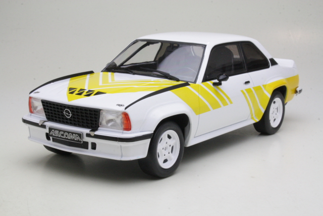 Opel Ascona B 400 1982, valkoinen/keltainen