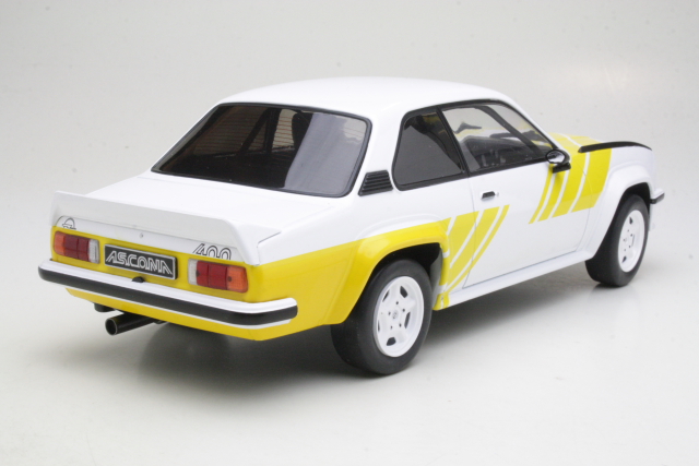 Opel Ascona B 400 1982, valkoinen/keltainen