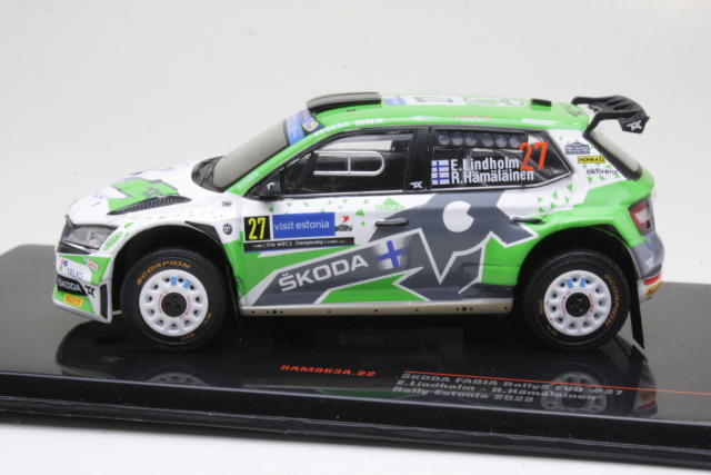 Skoda Fabia Rally2 EVO, Estonia 2022, E.Lindholm, no.27