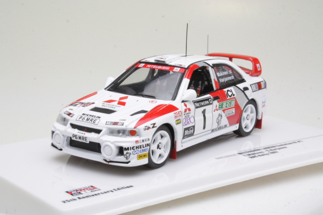 Mitsubishi Lancer Evo IV, RAC 1997, T.Mäkinen, no.1 - Sulje napsauttamalla kuva