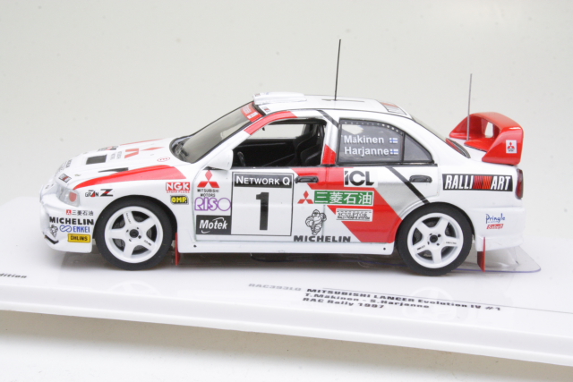 Mitsubishi Lancer Evo IV, RAC 1997, T.Mäkinen, no.1 - Sulje napsauttamalla kuva