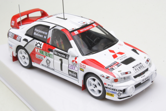 Mitsubishi Lancer Evo IV, RAC 1997, T.Mäkinen, no.1 - Sulje napsauttamalla kuva