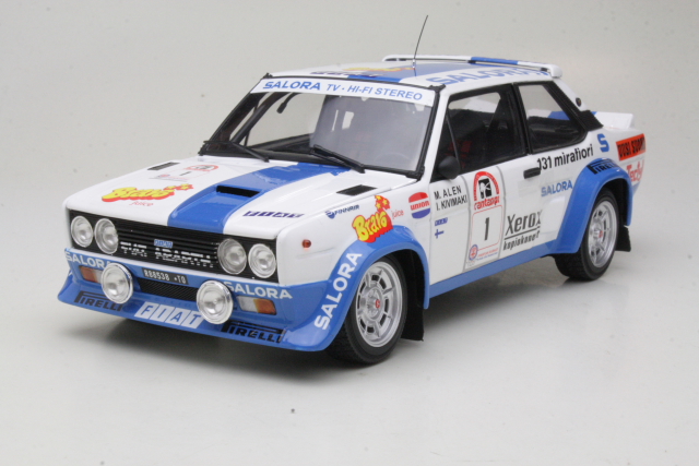 Fiat 131 Abarth, 1st. Finland 1980, M.Alen, no.1 - Sulje napsauttamalla kuva