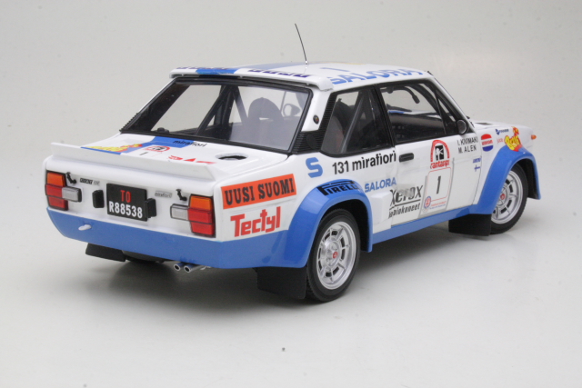 Fiat 131 Abarth, 1st. Finland 1980, M.Alen, no.1 - Sulje napsauttamalla kuva