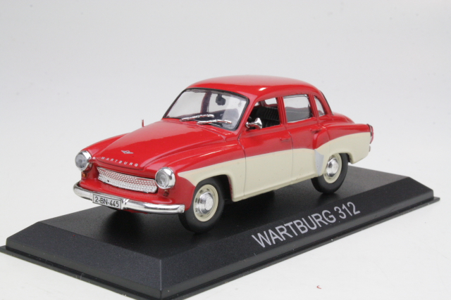 Wartburg 312 1965, punainen/valkoinen