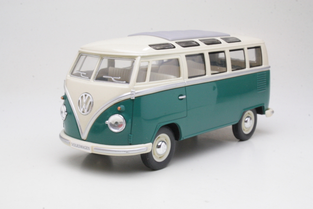 VW Samba Bus 1962, green/white