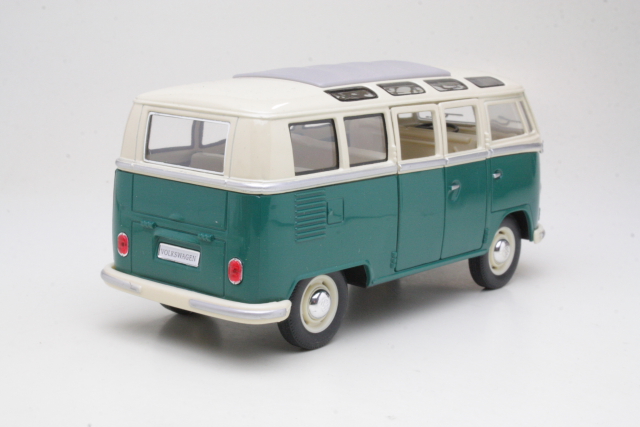 VW Samba Bus 1962, green/white
