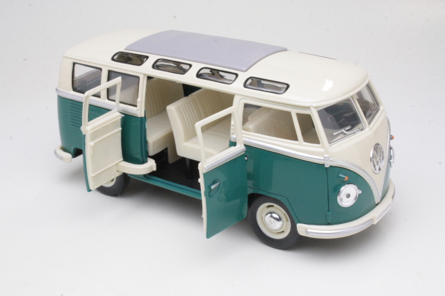 VW Samba Bus 1962, green/white