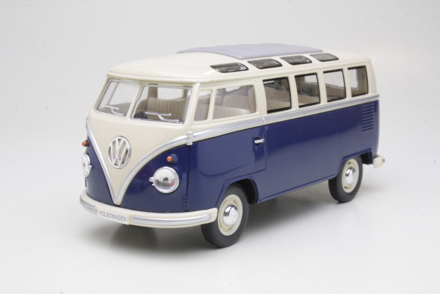 VW Samba Bus 1962, blue/white