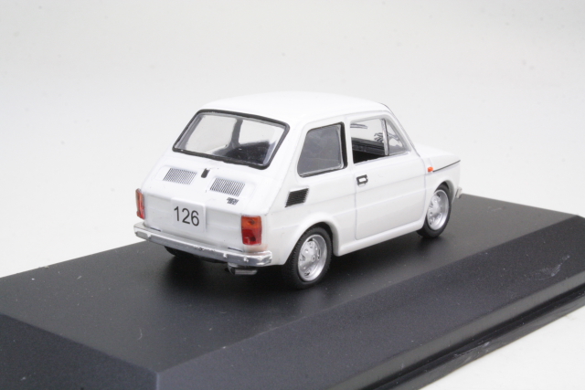 Fiat 126 1972, white - Click Image to Close
