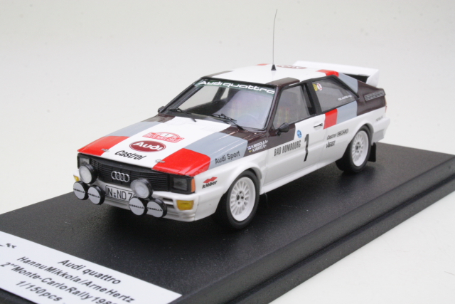 Audi Quattro, 2nd. Monte Carlo 1982, H.Mikkola, no.1 - Sulje napsauttamalla kuva