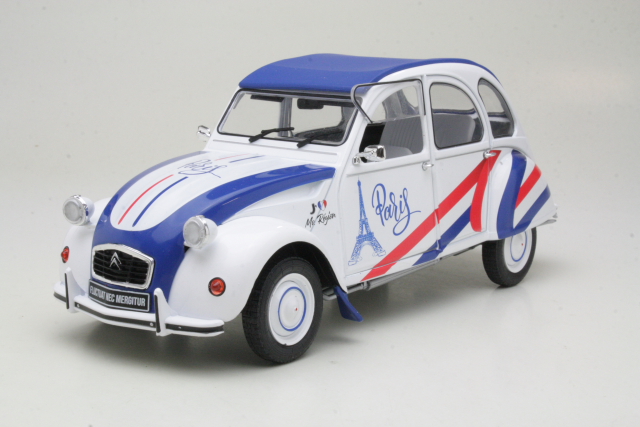 Citroen 2CV 6 Region Paris 1982, valkoinen/sininen/punainen