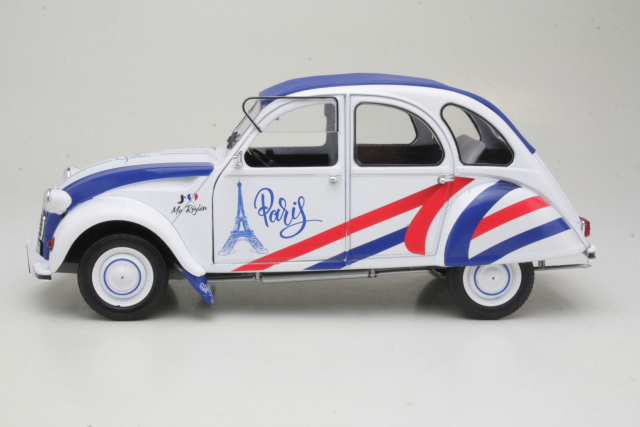 Citroen 2CV 6 Region Paris 1982, valkoinen/sininen/punainen